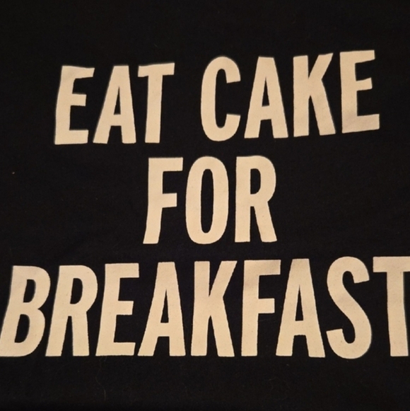 kate spade Other - kate spade Black Nightshirt with White Trim and Slogan